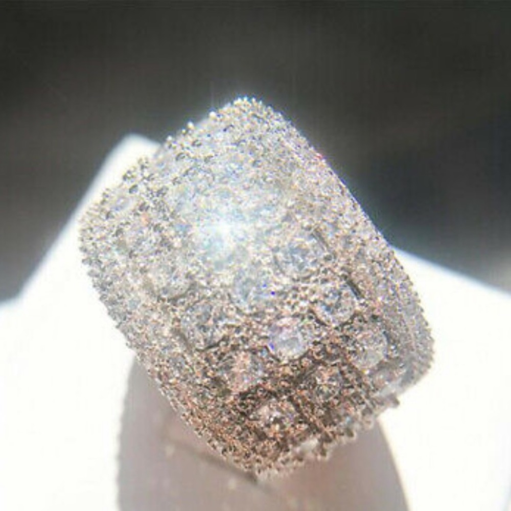 NWT GORGEOUS 925 Sterling silver diamond 💎 Ring - Picture 4 of 4